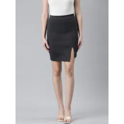 showoffff SHOWOFF Dark Grey Above Knee Skirt-picture-38