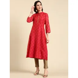 showoffff SHOWOFF Dark Pink Printed Kurta-picture-12