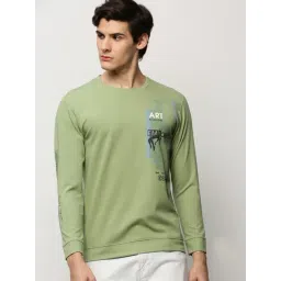 showoffff SHOWOFF Green Slim Fit Printed Sweatshirt-picture-33
