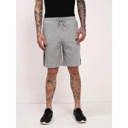 showoffff Showoff Grey Cotton Regular Fit Shorts-picture-23
