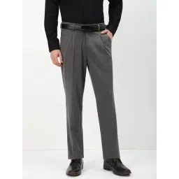 showoffff Showoff Grey Cotton Regular Fit Trousers-picture-22