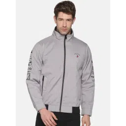 showoffff SHOWOFF Grey Cotton Slim Fit Solid Jacket-picture-36