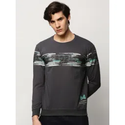 showoffff SHOWOFF Grey Slim Fit Printed Sweatshirt-picture-21