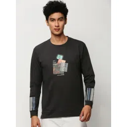 showoffff SHOWOFF Grey Slim Fit Printed Sweatshirt-picture-43