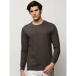 showoffff SHOWOFF Grey Slim Fit Self Pattern Sweatshirt-picture-28