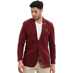 showoffff SHOWOFF Men's Solid Notched Lapel Black Single Breasted Blazer-EX-Cotry_Black-picture-47