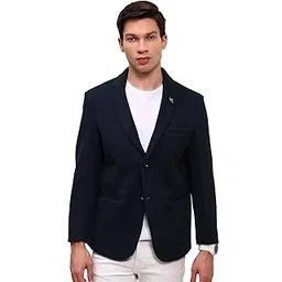 showoffff SHOWOFF Men's Teal Solid Single-Breasted Blazer-EX-Twotone_Teal-picture-22