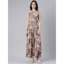showoffff SHOWOFF Multicolor Blended Floral Print Jumpsuit-picture-17