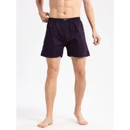 showoffff Showoff Navy Blue Cotton Slim Fit Printed Boxers-picture-18