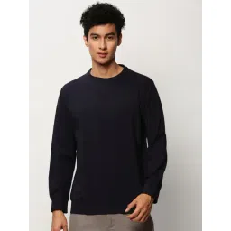 showoffff SHOWOFF Navy Blue Slim Fit Sweatshirt-picture-37