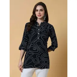 showoffff SHOWOFF Navy Printed Straight Kurti-picture-37