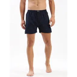 showoffff SHOWOFF Navy Slim Fit Printed Cotton Boxers-picture-12