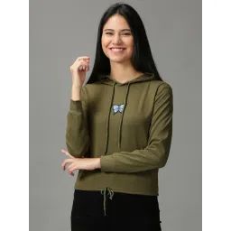 showoffff SHOWOFF Olive Cotton Hoodie-picture-37