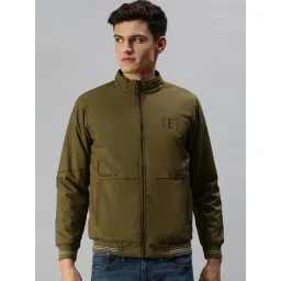 showoffff SHOWOFF Olive Slim Fit Camouflage Jackets-picture-30