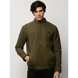 showoffff SHOWOFF Olive Slim Fit Jacket-picture-10