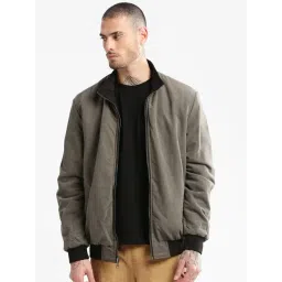 showoffff Showoff Olive Slim Fit Reversible Jacket-picture-23