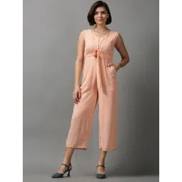 showoffff SHOWOFF Orange Printed A-Line Jumpsuit-picture-15