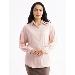 showoffff SHOWOFF Peach Relaxed Fit Oversized Shirt-picture-30