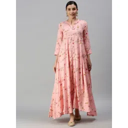 showoffff SHOWOFF Pink Printed Ankle Length Anarkali Kurta-picture-28
