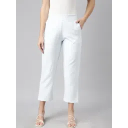 showoffff SHOWOFF Sky Blue Regular Fit Trousers-picture-27