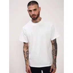 showoffff Showoff White Cotton Slim Fit T-Shirt-picture-35