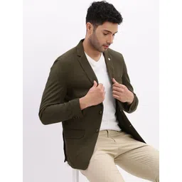 SHOWOFFFF Slim Fit Notched Lapel Collar Single-Breasted Blazer-picture-20