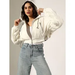 SHOWOFFFF Women Lightweight Crop Bomber Jacket-picture-40