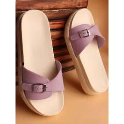 Shozie Girls Rubber Purple Sliders-picture-13