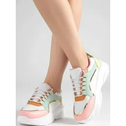 Shozie Women Colourblocked Sneakers-picture-33