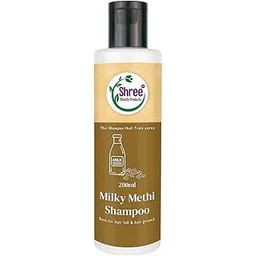 Shree Beauty- Dandruff Combo-Milky Methi Shampoo & Onion Methi Hair Oil Combo - 200ml Shampoo & 100ml Hair Oil - Nourishing Hair Care Set for Strength, Shine & Reduced Hair Fall- Paraben Free-picture-48