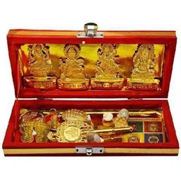 shree ganesh Shri Dhan Kuber Lakshmi Yantra Brass Yantra Copper Yantra-picture-3