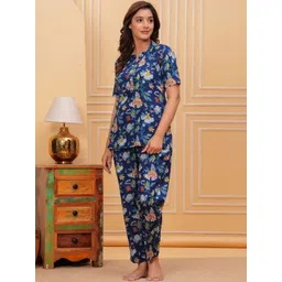 SHREE GANESHAY STORE Women Printed Tunic with Pyjamas-picture-10