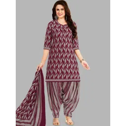 shree jeenmata Floral Printed Pure Cotton Unstitched Dress Material-image-19