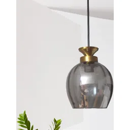 SHREE KALA HOME DECOR Bronze-Toned & Grey Iron Ceiling Lamp-picture-47