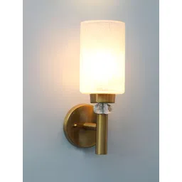 SHREE KALA HOME DECOR Brown & White Metal Traditional Abstract Shaped Shaped Wall Lamp-picture-24