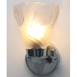 Shree Kala Home Décor Chrome Shunk Design Glass Wall sconce Light-picture-13