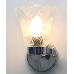 Shree Kala Home Décor Chrome Tulip Flower Glass Wall sconce Light-picture-21