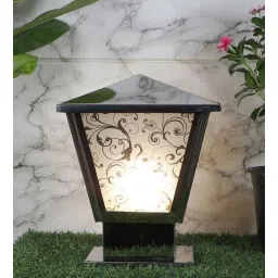 shree kala home decor Elegant Chrome Finish Gate Light with Floral Design-picture-18