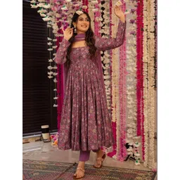 SHREE KHODAL FASHION Women Ethnic Motifs Printed Regular Kurta with Trousers & With Dupatta-picture-32