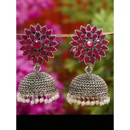 SHREE PURBJI ARTS Women Floral Jhumkas Earrings-picture-20