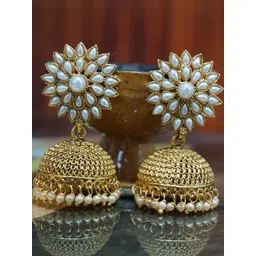 SHREE PURBJI ARTS Women Floral Jhumkas Earrings-picture-37