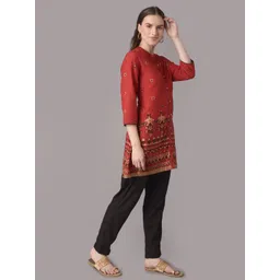 Shree Mandarin Collar Printed Tunic image 3