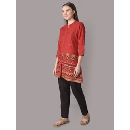 Shree Mandarin Collar Printed Tunic image 4