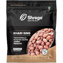 SHREGO Peanut Plus Khari Sing Traditionally Roasted Salted Jumbo Peanuts, Snack and Namkeen, Vacuum Packed (360 Gm)-picture-14