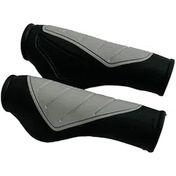 shrenik Bicycle Handle Grip 12.5cm Length Dual Color Black-Grey Non Toxic Soft Rubber Anti-Slip MTB/City Bicycle Bike-picture-21