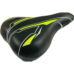 shrenik Bicycle Saddle/Seat Cycle Suspension Springs PU Form Mountain Bikes Black-Green Saddle-picture-27
