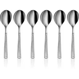 shri & sam New Stribes Desert Soup Spoon Stainless Steel Cutlery Set-picture-27