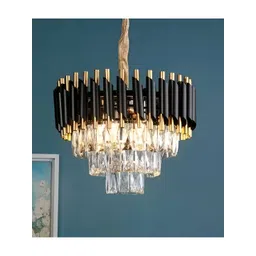 SHRI MAHAL ANTIQUES Gold-Toned Traditional Ceiling Lamp-picture-10