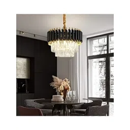 SHRI MAHAL ANTIQUES Gold-Toned Traditional Ceiling Lamp-picture-41