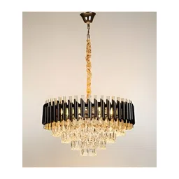 SHRI MAHAL ANTIQUES Gold-Toned Traditional Ceiling Lamp-picture-12